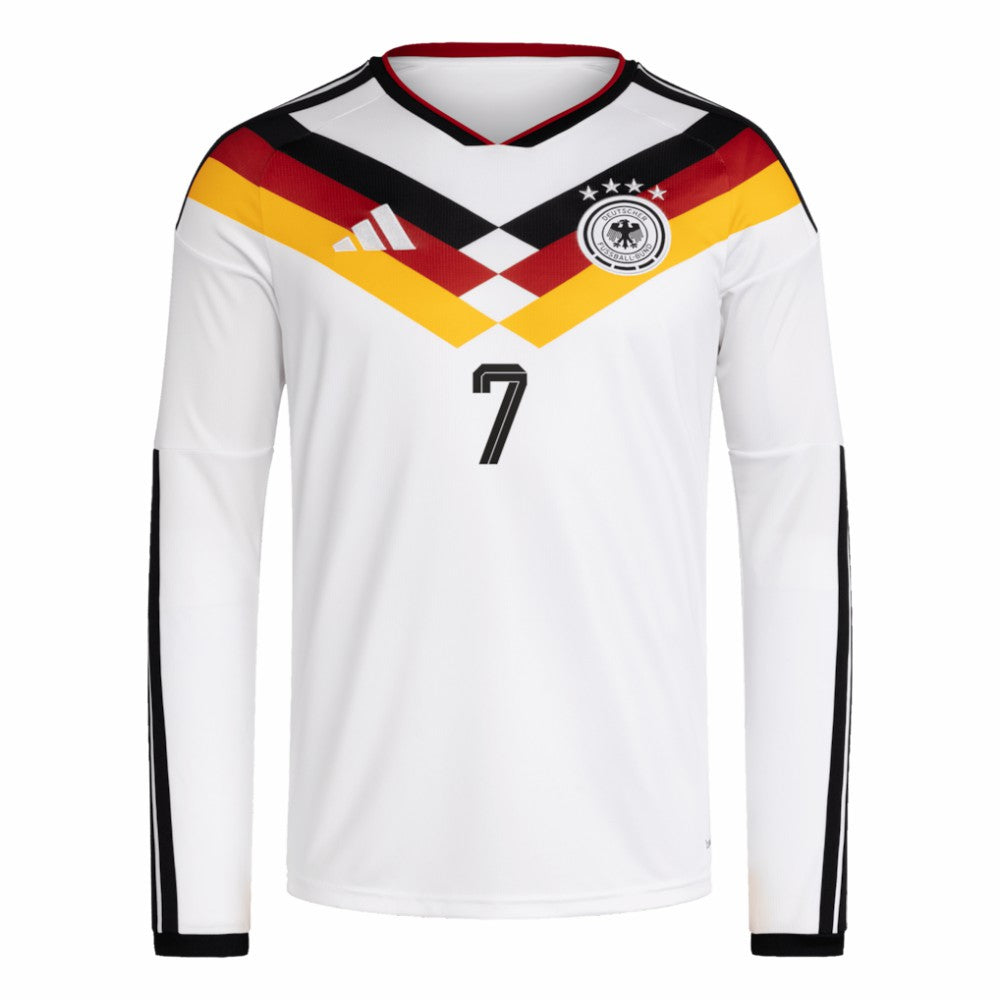 Kai Havertz Germany National Team 2026 Home Replica Long Sleeve Jersey - Adidas White