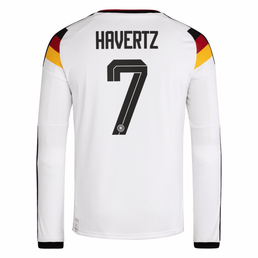 Kai Havertz Germany National Team 2026 Home Replica Long Sleeve Jersey - Adidas White