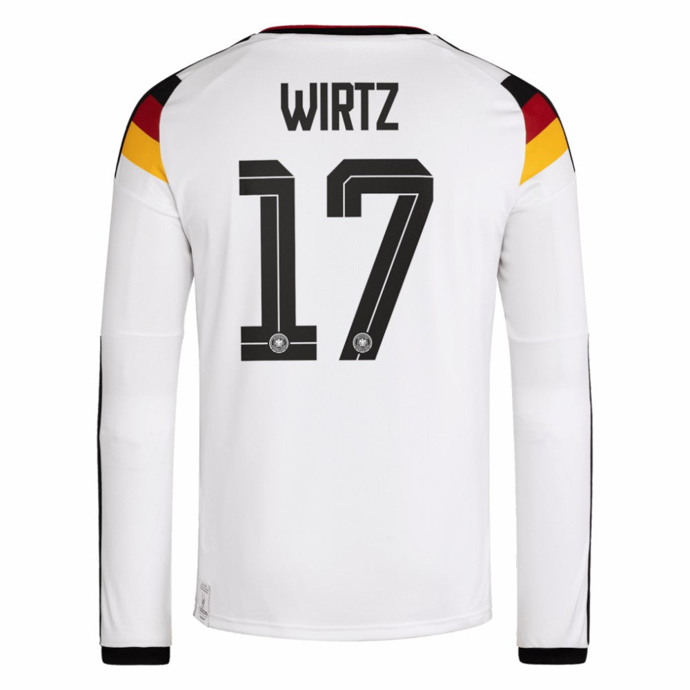 Florian Wirtz Germany National Team 2026 Home Replica Long Sleeve Jersey - Adidas White