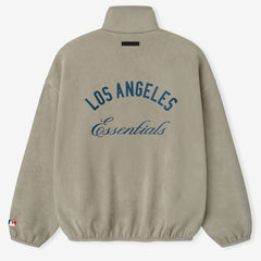 MLB Los Angeles Dodgers Fear of God x MLB Unisex Modern Suede Half-Zip Jacket