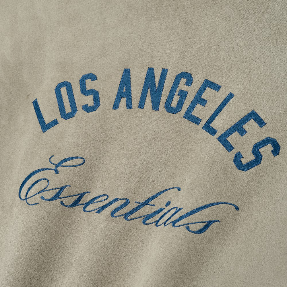 MLB Los Angeles Dodgers Fear of God x MLB Unisex Modern Suede Half-Zip Jacket