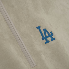MLB Los Angeles Dodgers Fear of God x MLB Unisex Modern Suede Half-Zip Jacket