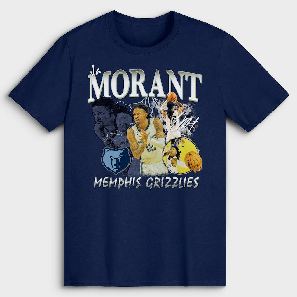 NBA Ja Morant Memphis Grizzlies Player Collage T-Shirt