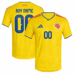 Colombia National Team FIFA x World Cup 2026 Home On Field Custom Jersey - Adidas Yellow