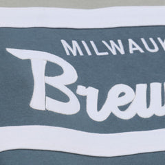 MLB Milwaukee Brewers Mitchell & Ness Cooperstown Collection Thunderstorm Head Coach Hoodie
