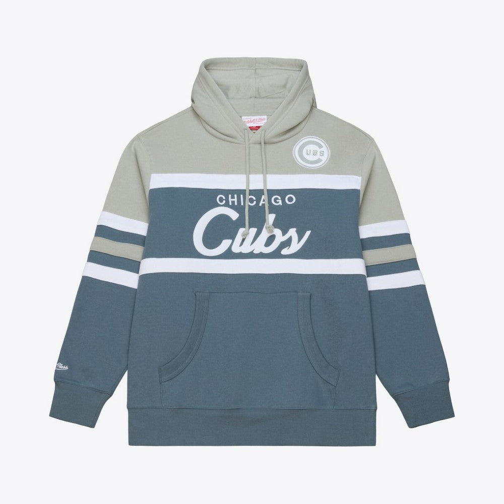 MLB Chicago Cubs Mitchell & Ness Cooperstown Collection Thunderstorm Head Coach Hoodie