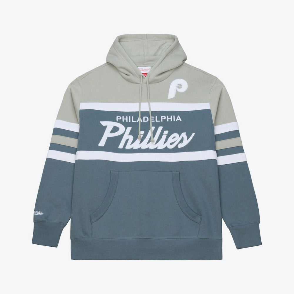 MLB Philadelphia Phillies Mitchell & Ness Cooperstown Collection Thunderstorm Head Coach Hoodie