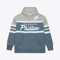MLB Philadelphia Phillies Mitchell & Ness Cooperstown Collection Thunderstorm Head Coach Hoodie