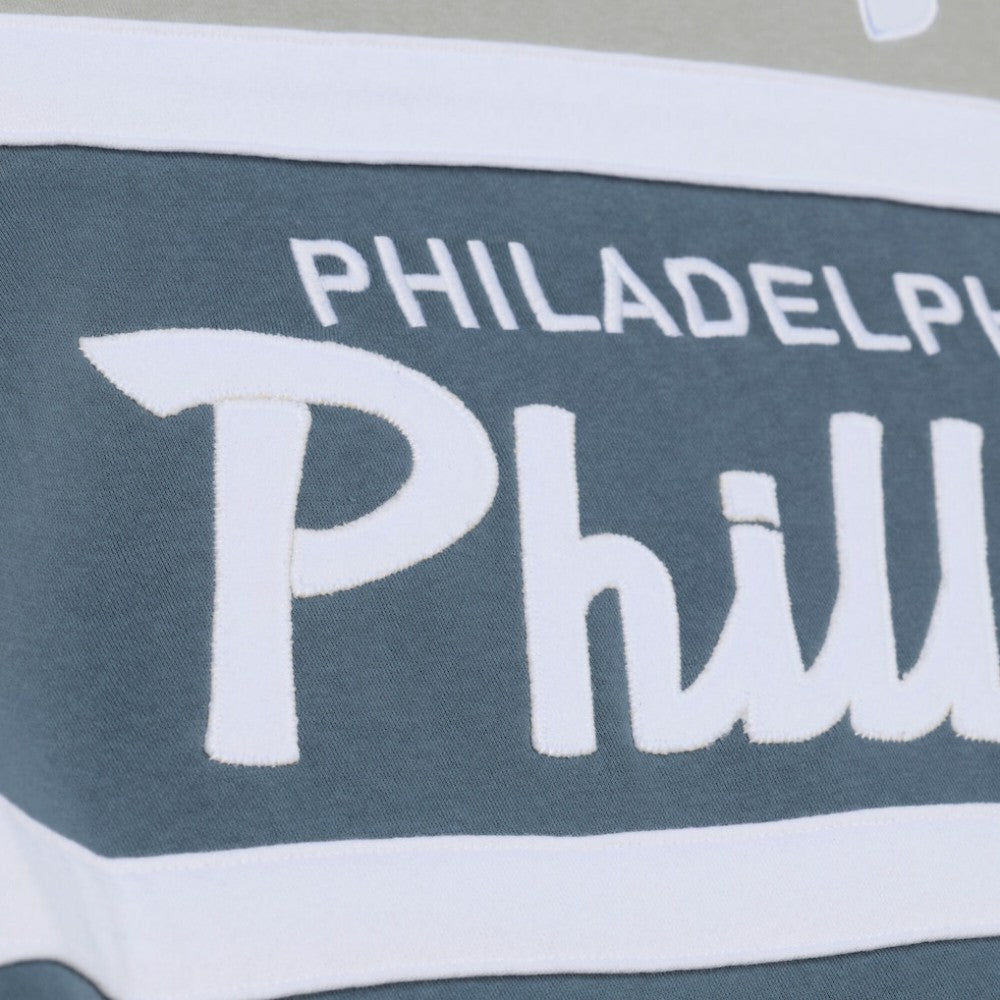 MLB Philadelphia Phillies Mitchell & Ness Cooperstown Collection Thunderstorm Head Coach Hoodie