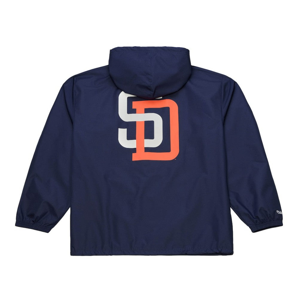 MLB San Diego Padres Mitchell & Ness Full-Snap Hooded Coaches Jacket