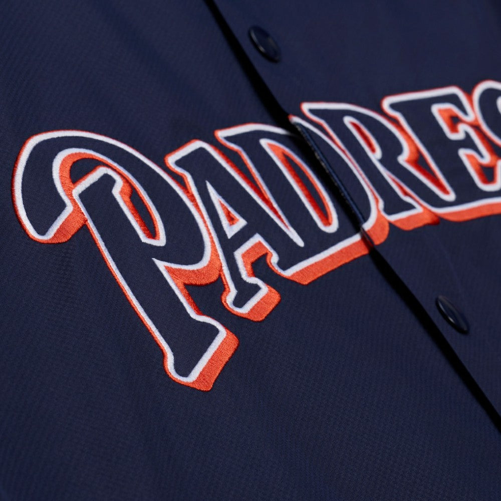MLB San Diego Padres Mitchell & Ness Full-Snap Hooded Coaches Jacket