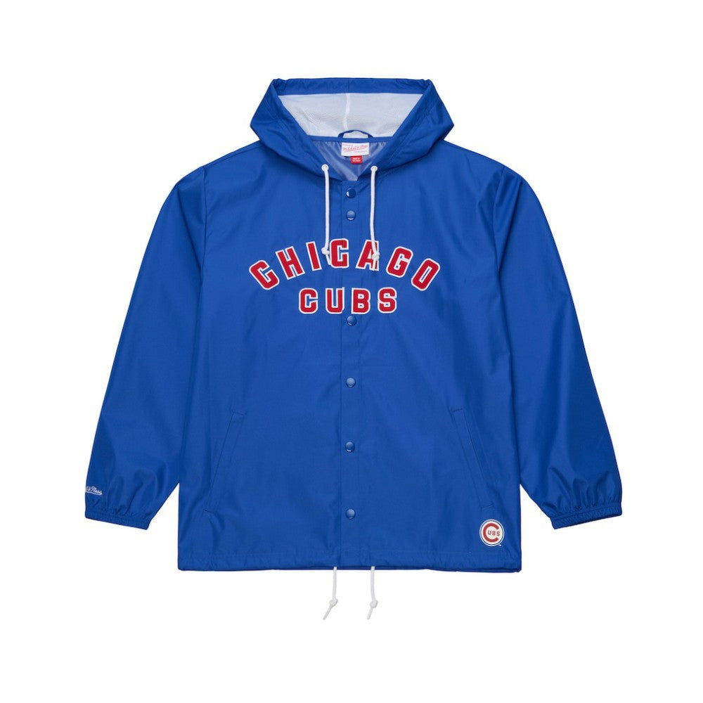 MLB Chicago Cubs Mitchell & Ness Full-Snap Hooded Coaches Jacket