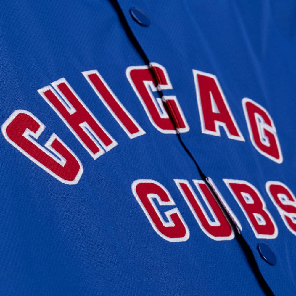 MLB Chicago Cubs Mitchell & Ness Full-Snap Hooded Coaches Jacket