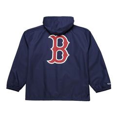 MLB Boston Red Sox Mitchell & Ness Full-Snap Hooded Coaches Jacket