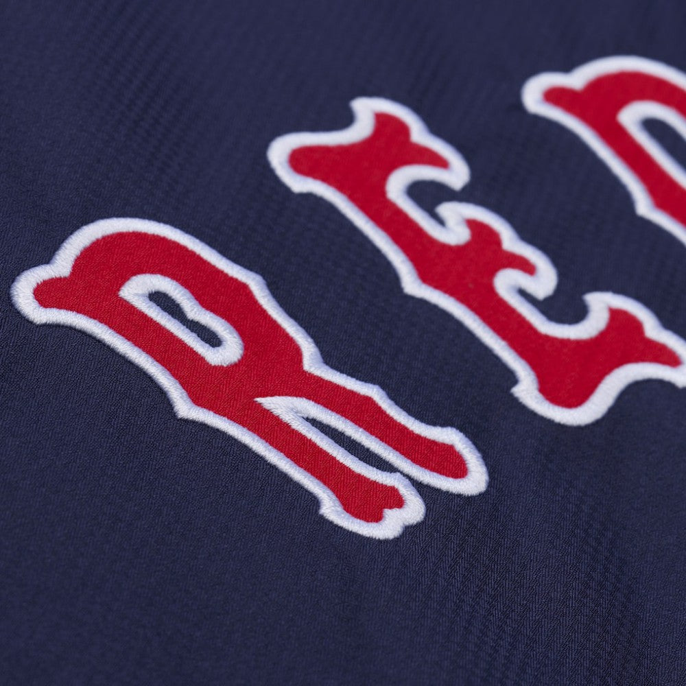 MLB Boston Red Sox Mitchell & Ness Full-Snap Hooded Coaches Jacket