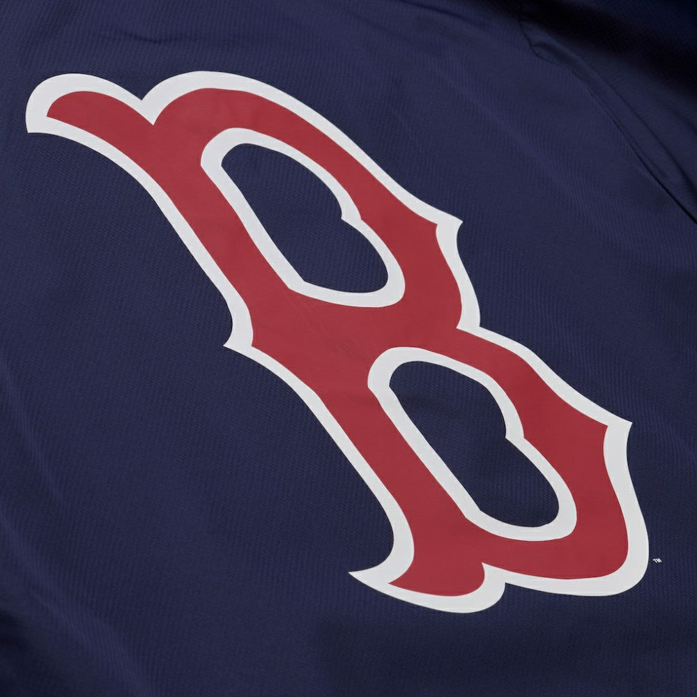 MLB Boston Red Sox Mitchell & Ness Full-Snap Hooded Coaches Jacket