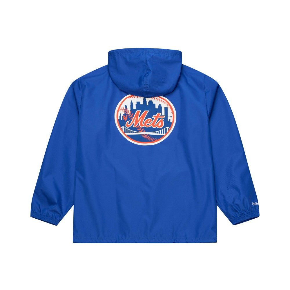 MLB New York Mets Mitchell & Ness Full-Snap Hooded Coaches Jacket
