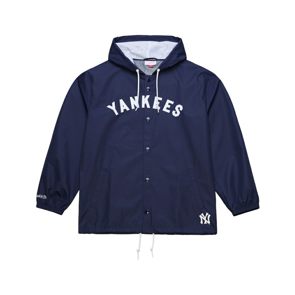 MLB New York Yankees Mitchell & Ness Full-Snap Hooded Coaches Jacket