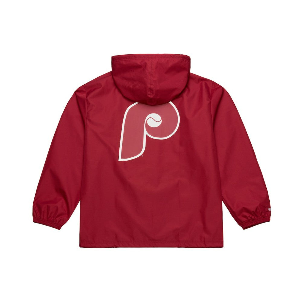 MLB Philadelphia Phillies Mitchell & Ness Full-Snap Hooded Coaches Jacket
