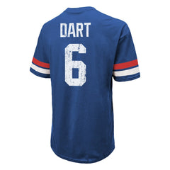 Jaxson Dart  Majestic Threads Oversized T-Shirt - New York Giants