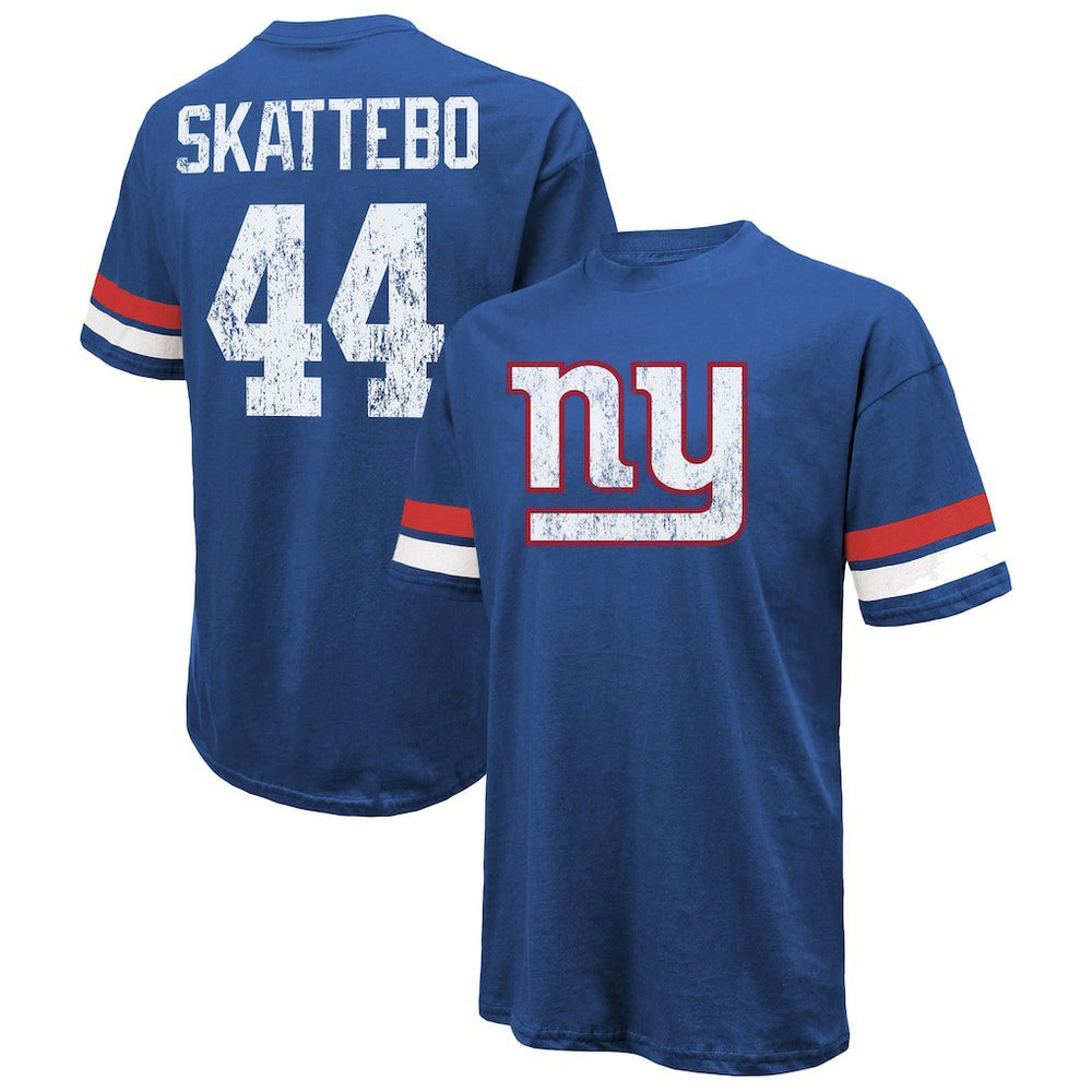 Cam Skattebo  Majestic Threads Oversized T-Shirt - New York Giants