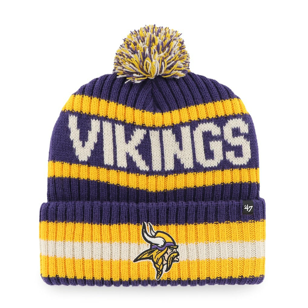 '47 Bering Cuffed Knit Hat with Pom - Minnesota Vikings