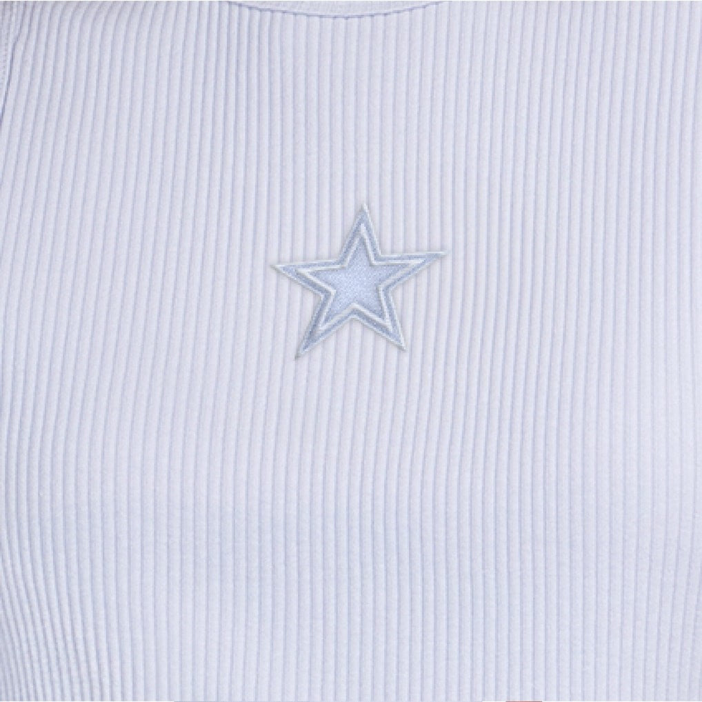 Starter Women's Travel Pastels Cropped Tank - Dallas Cowboys