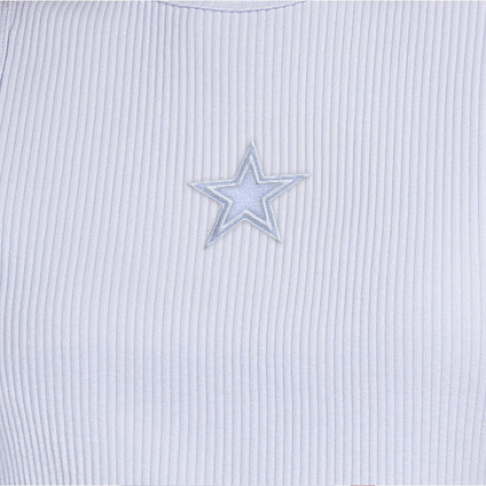 Starter Women's Travel Pastels Cropped Tank - Dallas Cowboys