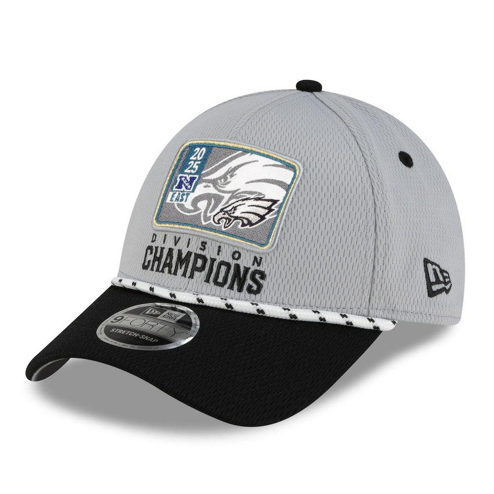 2025 NFC East Division Champions Locker Room Trophy Collection 9FORTY Adjustable Hat - Philadelphia Eagles