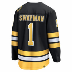 NHL Black Jeremy Swayman Boston Bruins Fanatics Home Breakaway Jersey