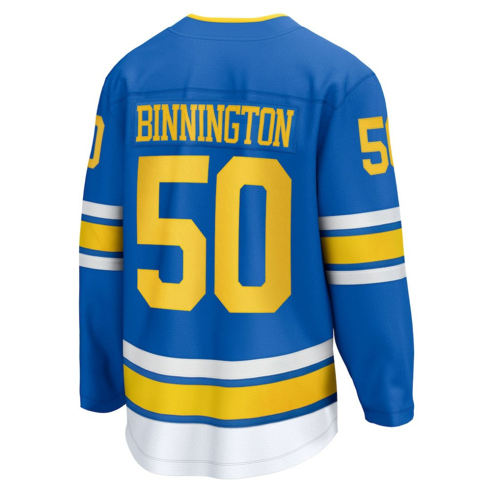 NHL Blue Jordan Binnington St. Louis Blues Fanatics Home Breakaway Jersey