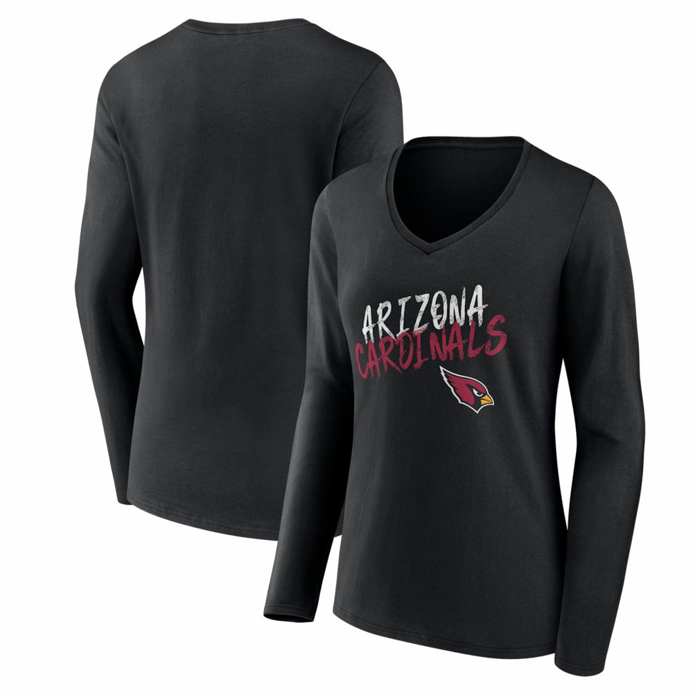 Women's Hustle Long Sleeve V-Neck T-Shirt - Arizona Cardinals
