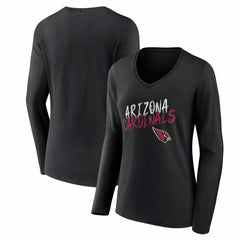 Women's Hustle Long Sleeve V-Neck T-Shirt - Arizona Cardinals