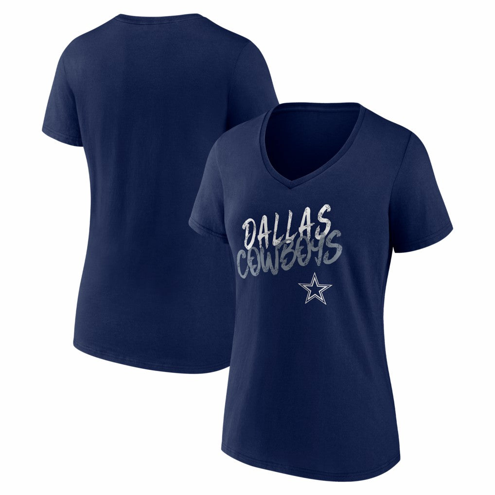 Women's Hustle V-Neck T-Shirt - Dallas Cowboys