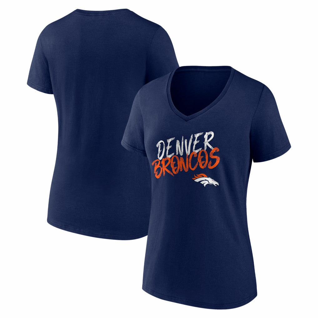 Women's Hustle V-Neck T-Shirt - Denver Broncos