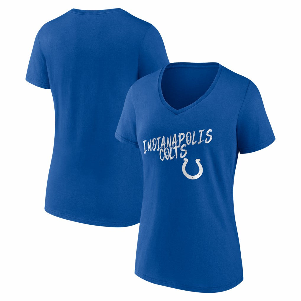 Women's Hustle V-Neck T-Shirt - Indianapolis Colts