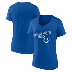 Women's Hustle V-Neck T-Shirt - Indianapolis Colts