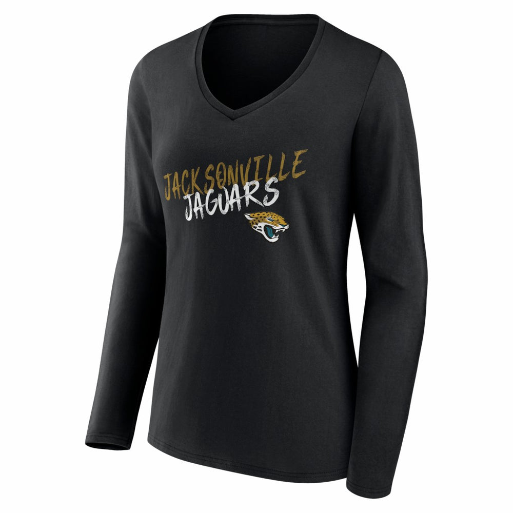 Women's Hustle Long Sleeve V-Neck T-Shirt - Jacksonville Jaguars