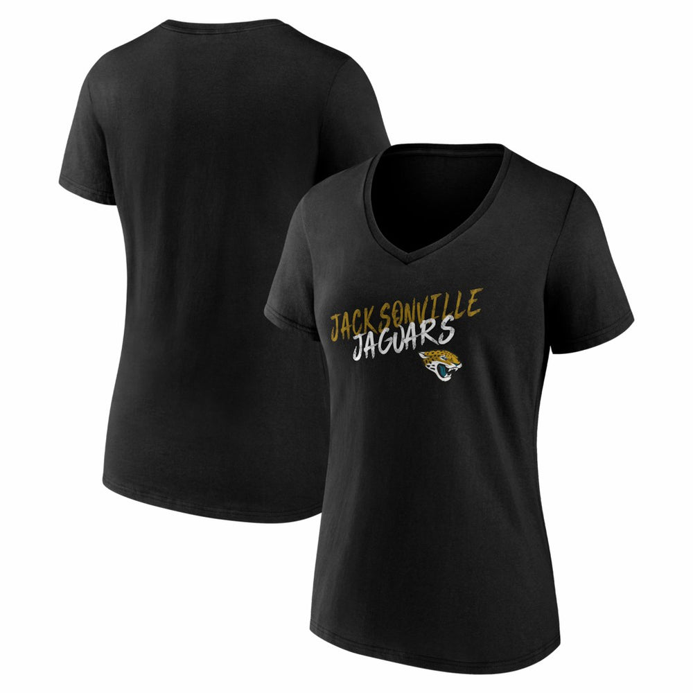 Women's Hustle V-Neck T-Shirt - Jacksonville Jaguars