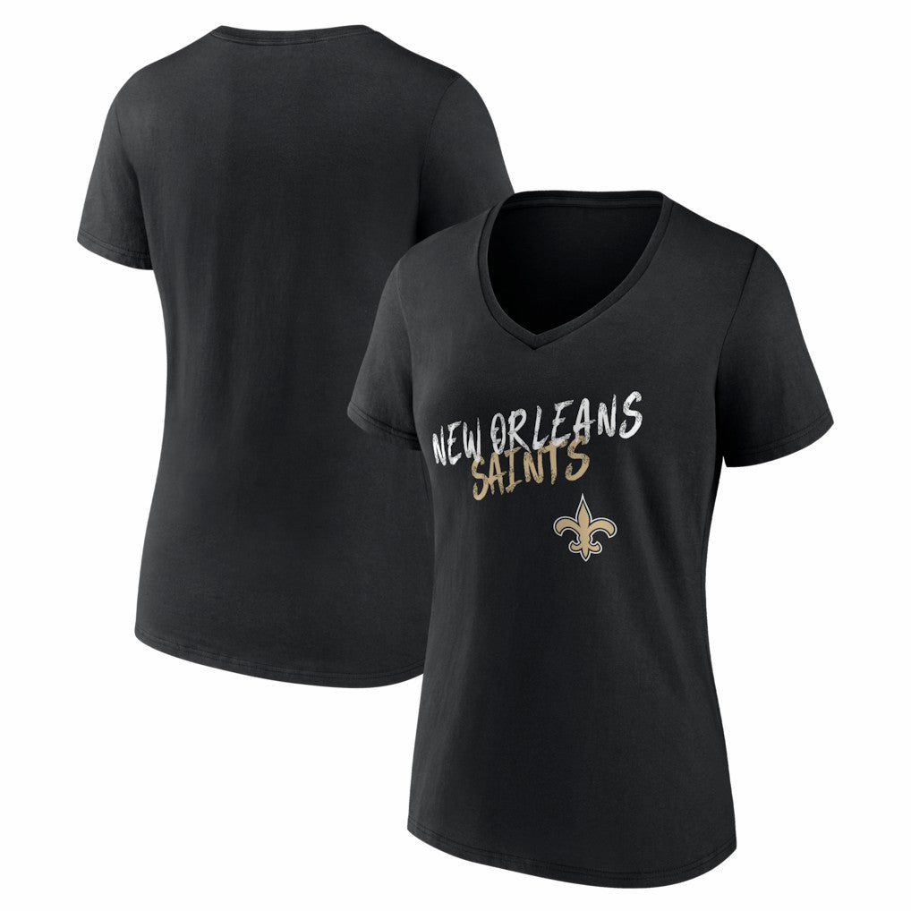 Women's Hustle V-Neck T-Shirt - New Orleans Saints
