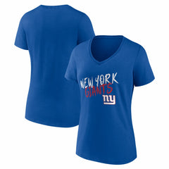 Women's Hustle V-Neck T-Shirt - New York Giants