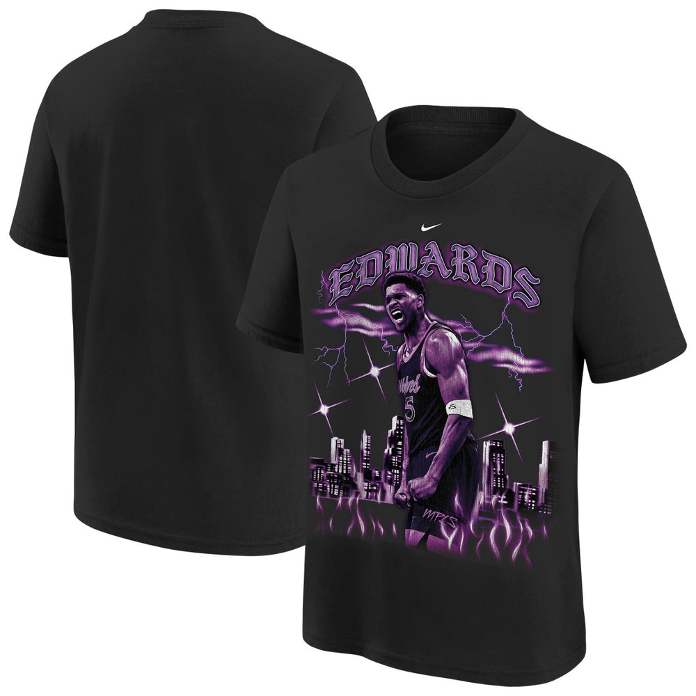 NBA Anthony Edwards Minnesota Timberwolves Youth City Edition Player T-Shirt
