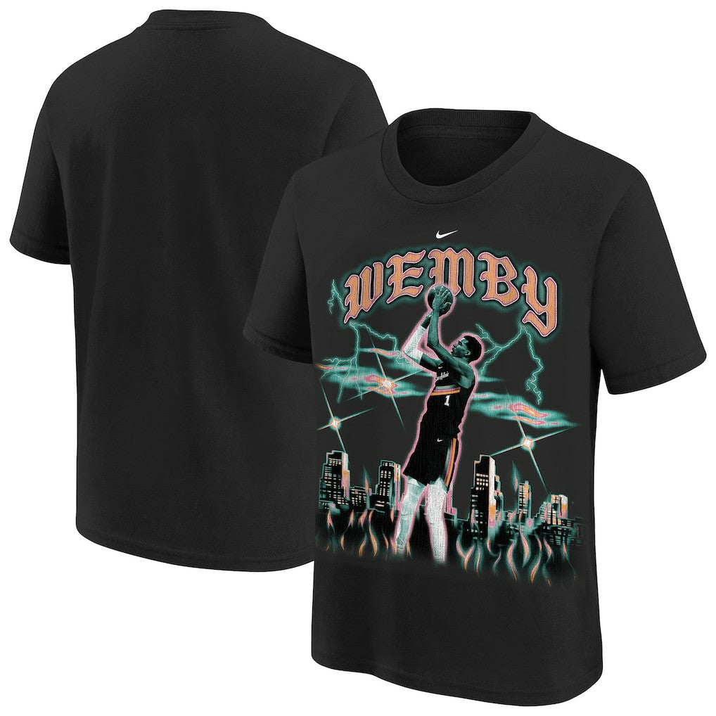 NBA Victor Wembanyama San Antonio Spurs Youth City Edition Player T-Shirt