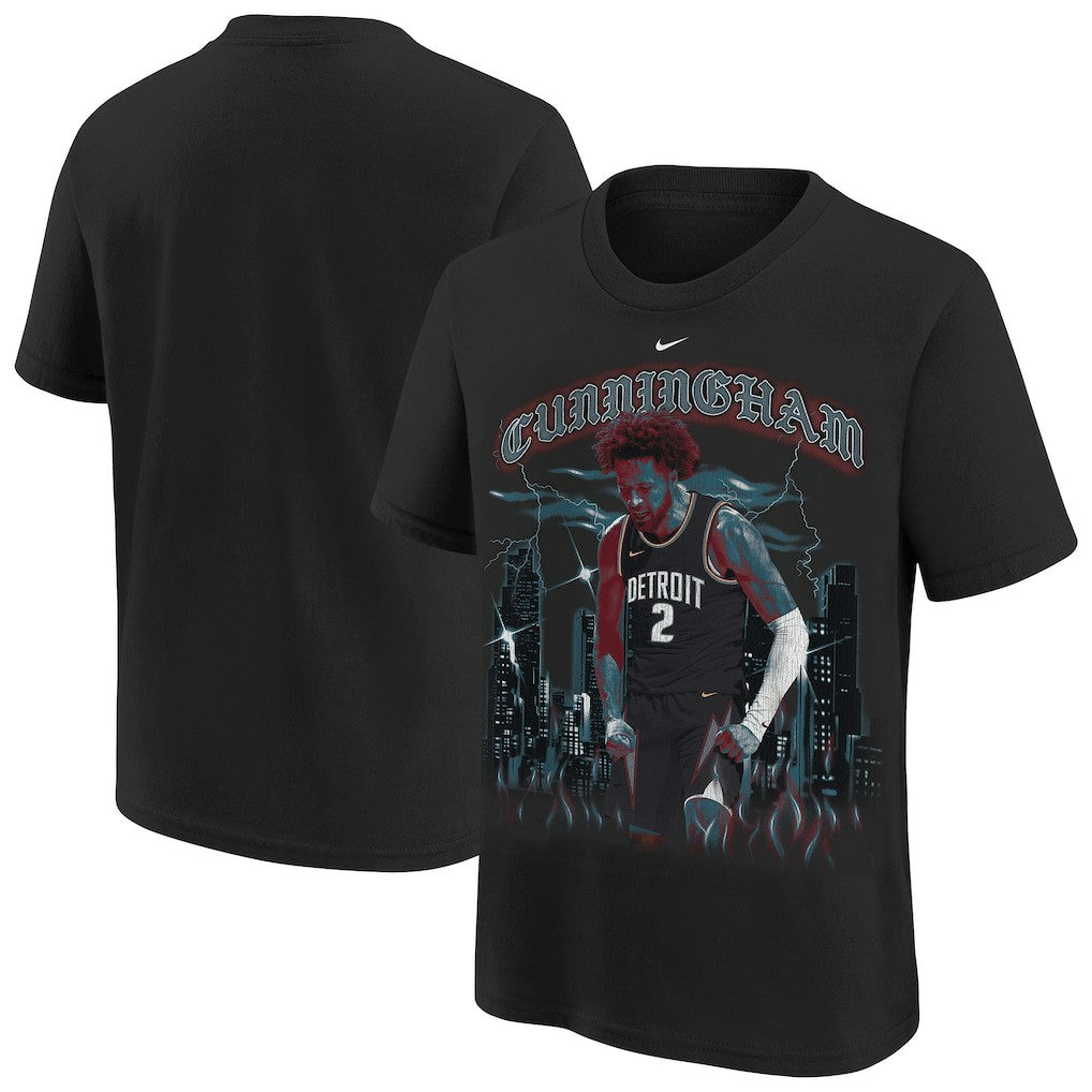 NBA Cade Cunningham Detroit Pistons Youth City Edition Player T-Shirt sale