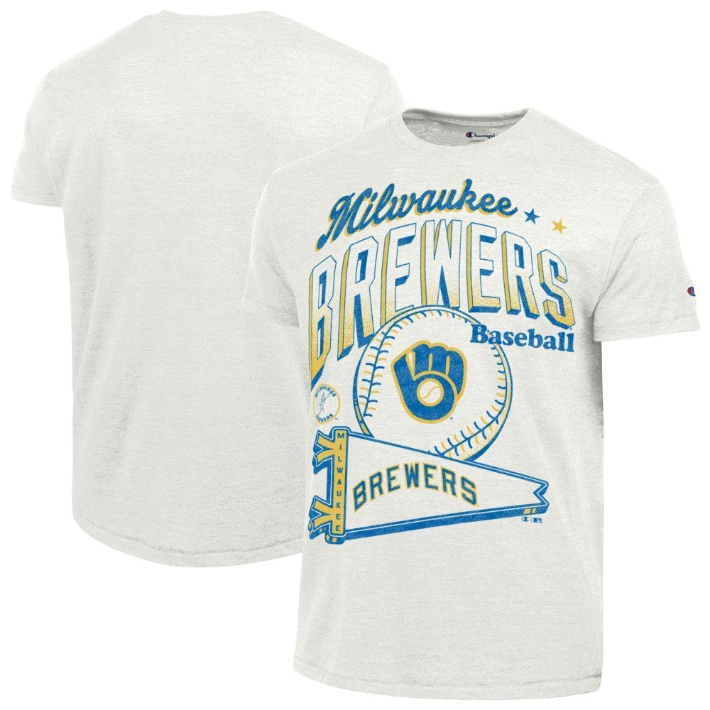 MLB Milwaukee Brewers Champion Winning Tradition Cooperstown Tri-Blend T-Shirt