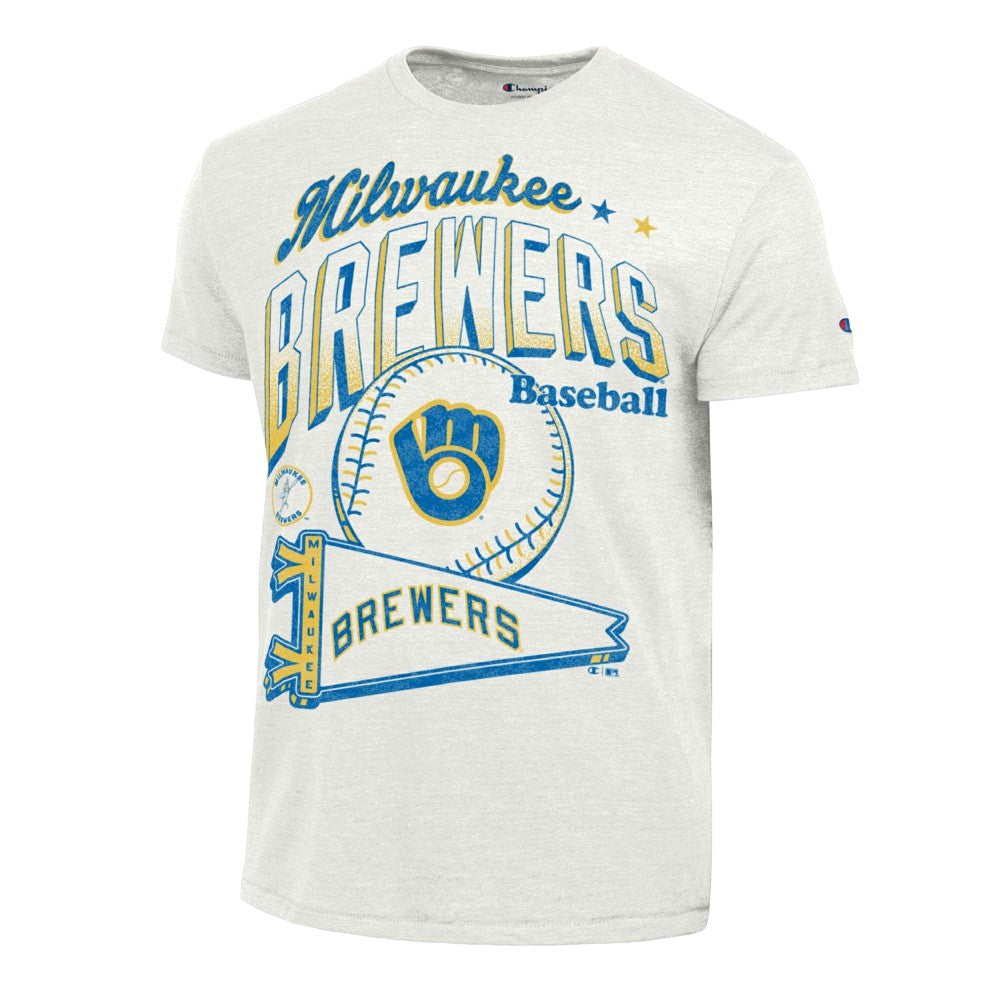 MLB Milwaukee Brewers Champion Winning Tradition Cooperstown Tri-Blend T-Shirt
