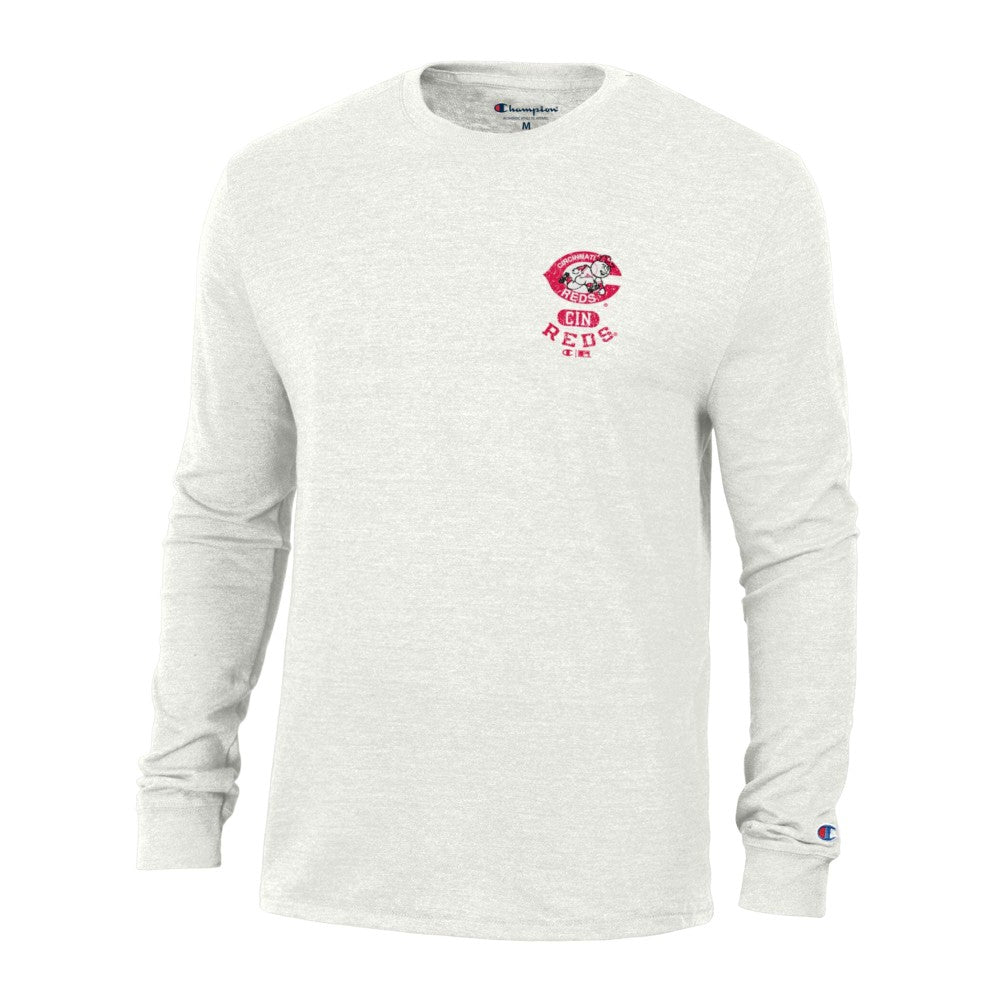 MLB Cincinnati Reds Champion Cooperstown Winning Tradition Tri-Blend Long Sleeve T-Shirt
