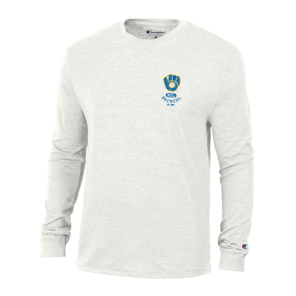 MLB Milwaukee Brewers Champion Cooperstown Winning Tradition Tri-Blend Long Sleeve T-Shirt