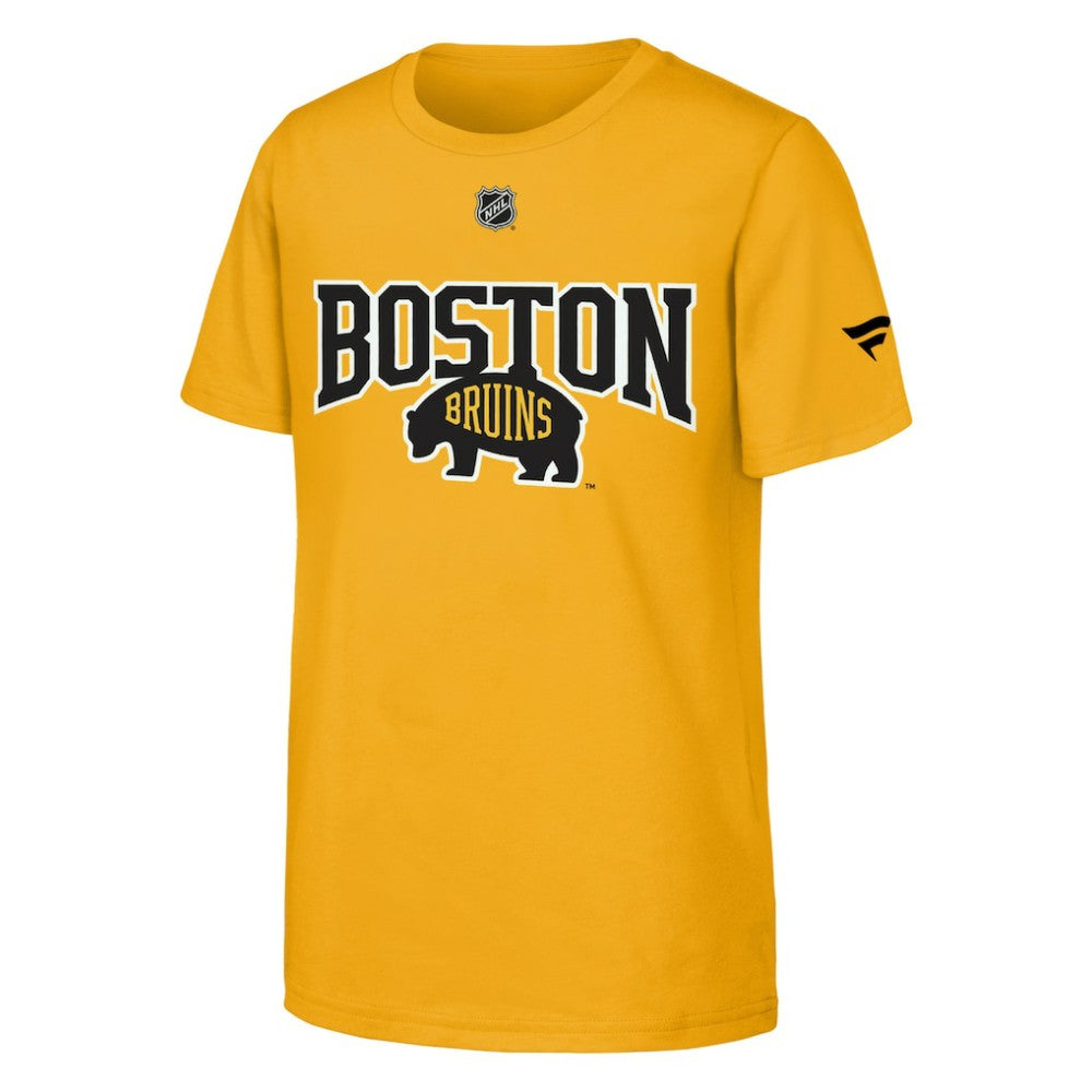 NHL Gold Boston Bruins Fanatics Youth 2026 NHL Stadium Series Authentic Locker Room T-Shirt