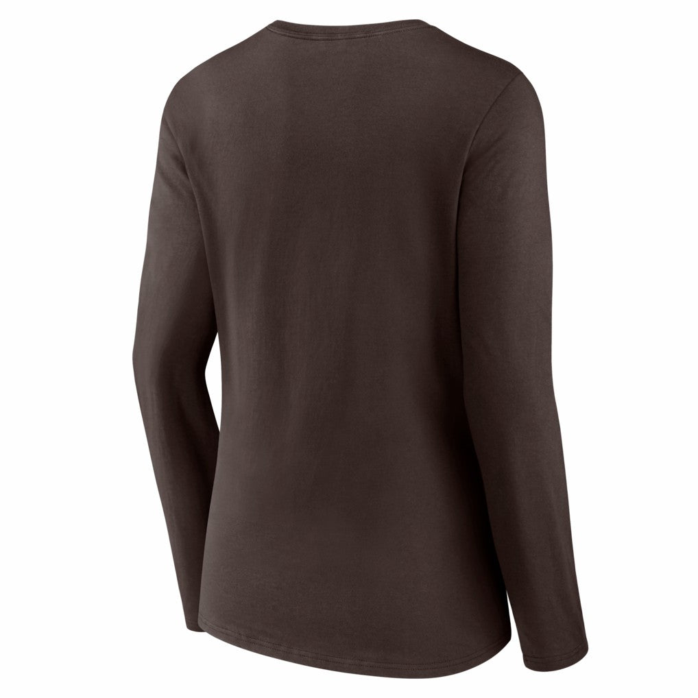 Women's Hustle Long Sleeve V-Neck T-Shirt - Cleveland Browns